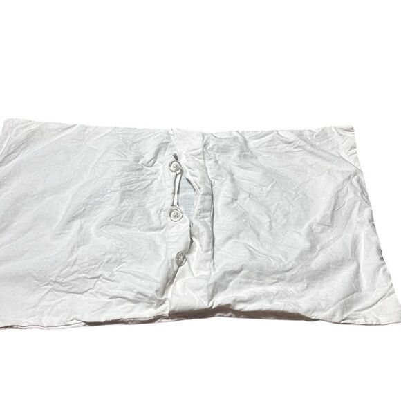 Pottery barn decorative pillow case embroidered abstract waves clouds floral - Picture 4 of 5